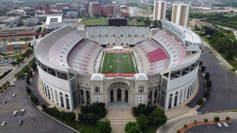 Aerial view of Ohio Stadium