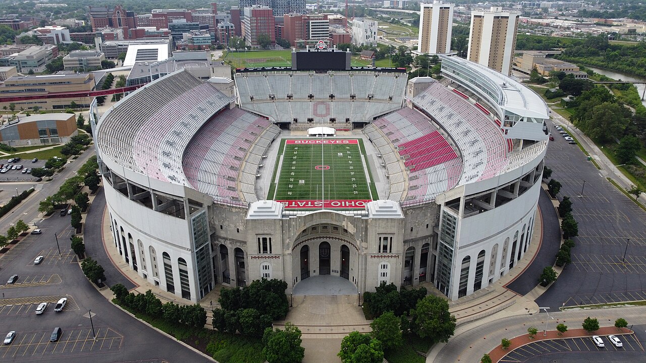 Aerial view of Ohio Stadium