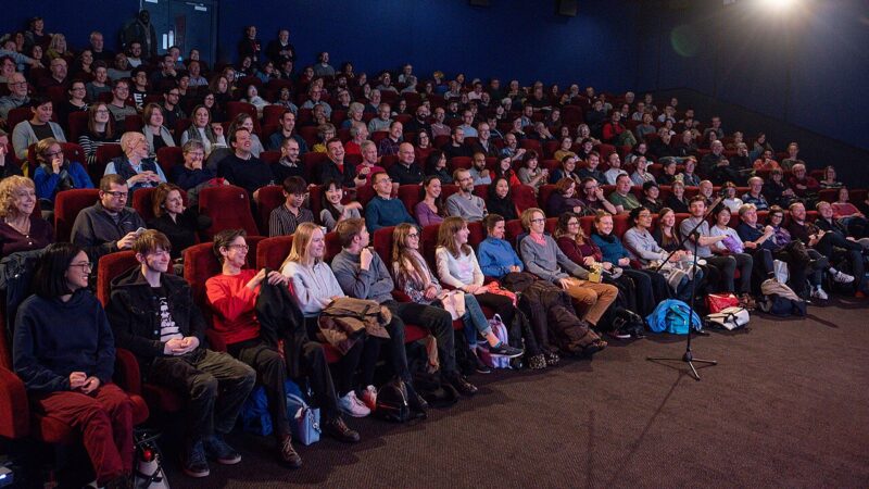 A cinema audience at a film festival screening in Cambridge