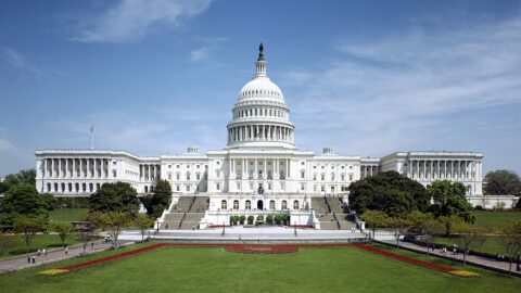 The United States Capitol in Washington, where midterm election campaigns are entering their final weeks