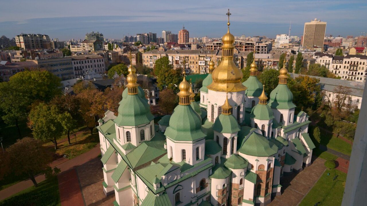 St. Sophia Cathedral Kyiv Ukraine skyline